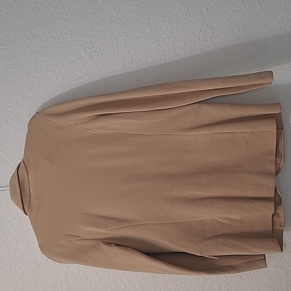 Lauren Ralph Lauren Sweater-Knit Blazer cardigan in camel/Tan size M - Picture 5 of 9